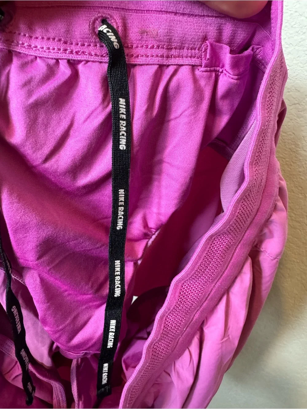 Nike Racing Women's Pink Athletic Aeroswift Running Shorts with Built-In Liner M